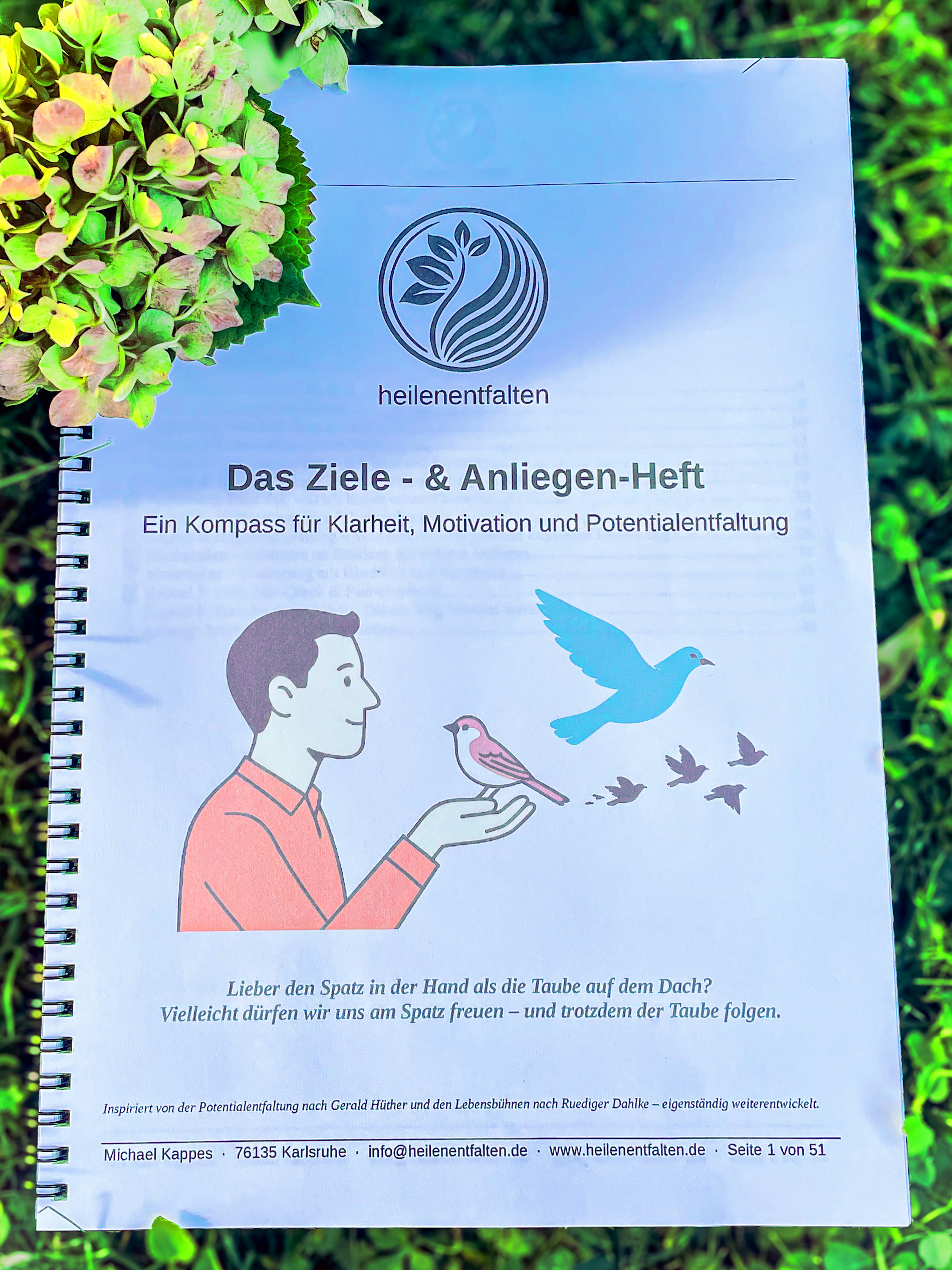 Arbeitsheft "Das Ziele- & Anliegen-Heft"